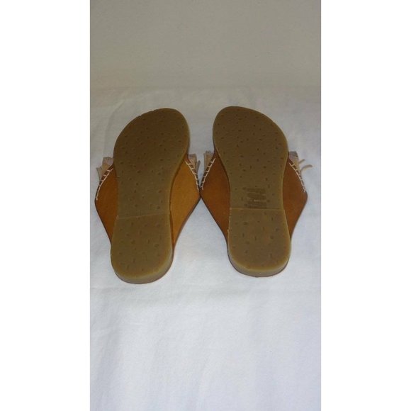 Charlotte Stone Odell Fringe Suede Sandals Slides - Picture 11 of 11